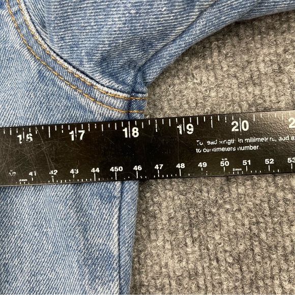 Hudson Jacket Womens Small/ Medium Blue Jeans Denim 100% Cotton Button Front - Picture 6 of 12